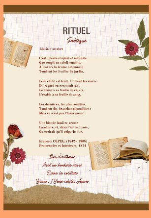 Aperçu : page de poésie illustrée