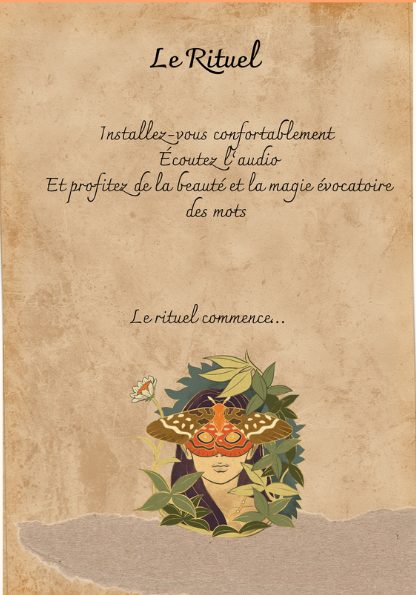 Aperçu : page du rituel bien-être